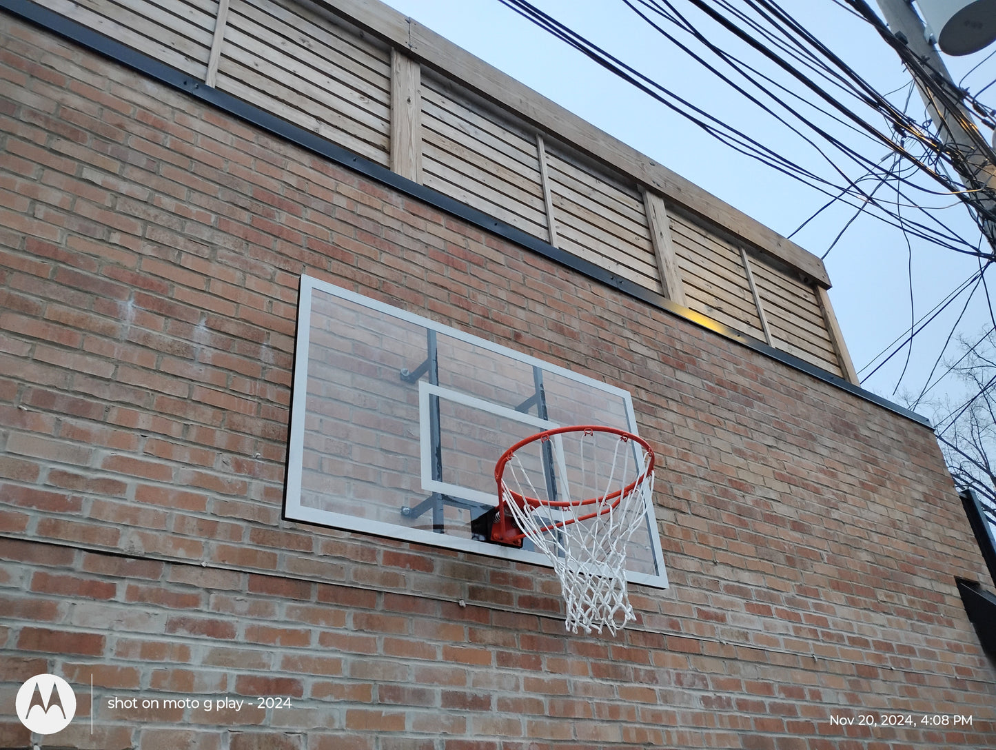 Wall Mounted 60" Fixed Backboard System